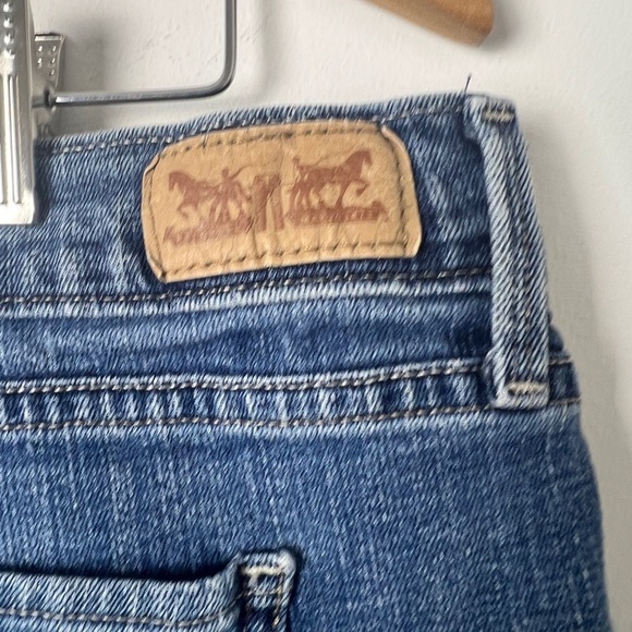 Levi's 505 Women's Straight Leg Legacy Embroidered Pocket Cotton Stretch 34x32 - Picture 8 of 11